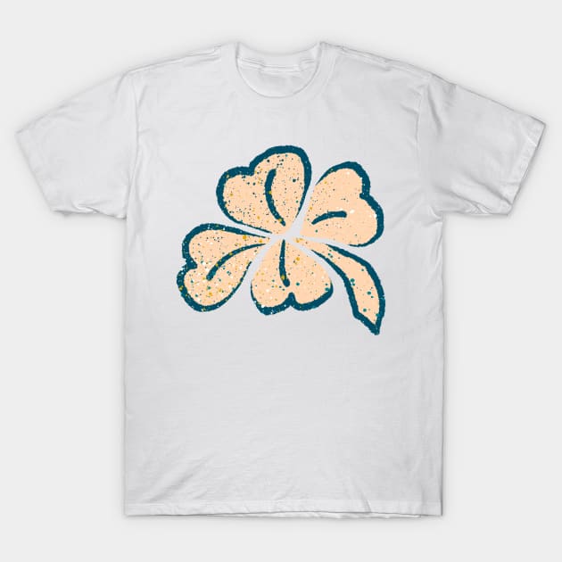 Pastel Clover Shamrock Drawing T-Shirt by OneLook